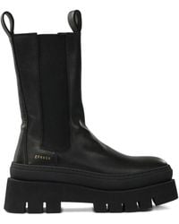 COPENHAGEN - Botas con plataforma y panel elástico - Lyst