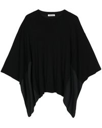 Undercover - Draped-sleeve Knitted Top - Lyst