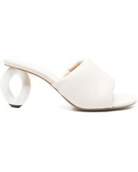 JW Anderson - Chain-Heel Leather Sandals - Lyst
