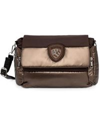 Blauer - Logo-Patch Padded Shoulder Bag - Lyst