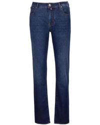 Jacob Cohen - Slim-Fit Contrast-Stitch Jeans - Lyst