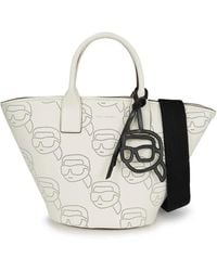 Karl Lagerfeld - Ikon Geperforeerde Leren Shopper - Lyst
