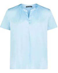 Betty Barclay - Pleated Satin-Finish Blouse - Lyst