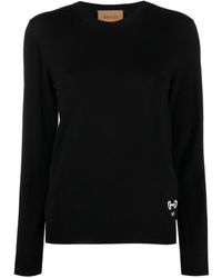 Gucci - Jersey con logo bordado y cuello redondo - Lyst