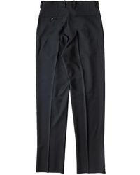 Wacko Maria Dormeuil Double Pleated Trousers in Black for Men | Lyst