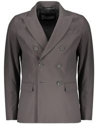 Herno - Notch-Lapel Double-Breasted Blazer - Lyst