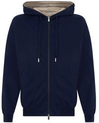 Fedeli - Zip-Up Drawstring Hoodie - Lyst