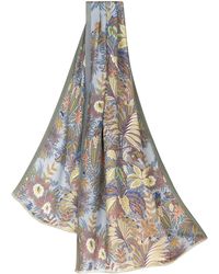Etro - Floral-print Cashmere Silk-blend Scarf - Lyst