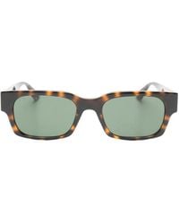 Gucci - Tortoiseshell-Effect Rectangle-Frame Sunglasses - Lyst