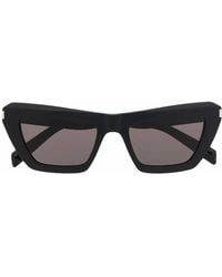 Saint Laurent - Sonnenbrille Mit Oversized-Gestell - Lyst
