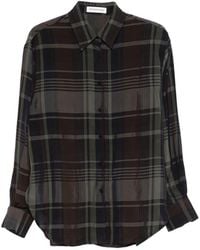 Frankie Shop - Sheer Finish Button-Up Long Sleeve Shirt With Point Collar - Lyst
