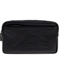 DSquared² - Icon New Generation Logo Leather Wash Bag - Lyst