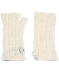 Ann Demeulemeester - Cable-Knit Fingerless Gloves - Lyst