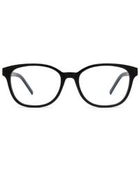 Saint Laurent - Logo-Plaque Square Glasses - Lyst
