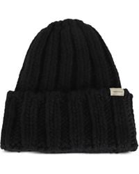 Woolrich - Beanie mit Zopfmuster - Lyst