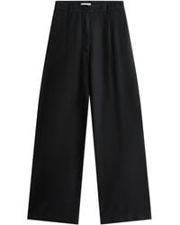 Tommy Hilfiger - Wide-Leg-Hose mit Bundfalten - Lyst