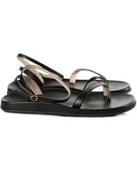 The Row - Hugh Leather Sandals - Lyst