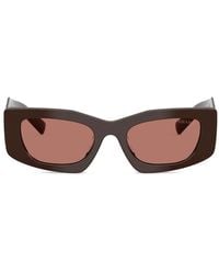 Prada - Geometric-Frame Sunglasses - Lyst