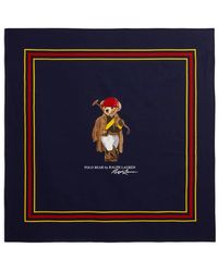 Polo Ralph Lauren - Cotton Bandana With Printed Polo Bear Graphic - Lyst