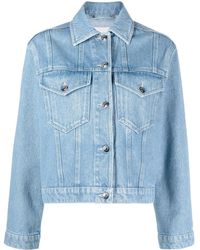 Nanushka - Light Wash Denim Jacket - Lyst
