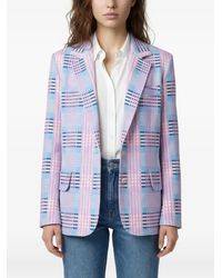 Marni - Plaid-Check Blazer - Lyst
