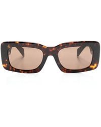 Versace - Sonnenbrille Mit Eckigem Gestell - Lyst
