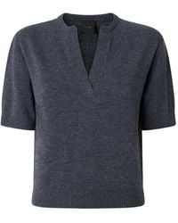 Pinko - Short-Sleeve V-Neck Sweater - Lyst