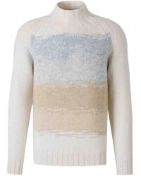Fedeli - Turtleneck Ribbed Sweater - Lyst