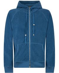 Moorer - Melvin Terry-Cloth Zip-Up Hoodie - Lyst