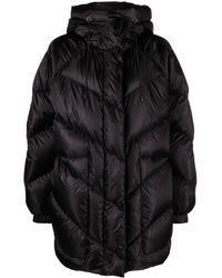 Moncler - Chevron-quilted Padded Coat - Lyst