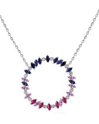 Lark & Berry - Sterling Veto Scarlet Multi-Stone Necklace - Lyst