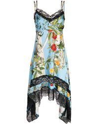 Monse - Floral-print Lace Slip Dress - Lyst