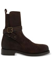 Burberry - Waxed Suede Ledger Boots​ - Lyst