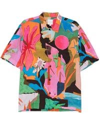 Paul Smith - Overhemd Met Bloemenprint - Lyst