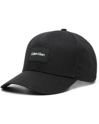 Calvin Klein - Logo-patch Cotton Hat - Lyst