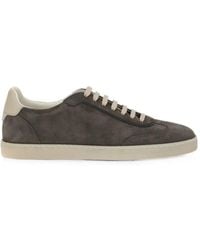 Brunello Cucinelli - Suede Low-Top Sneakers - Lyst