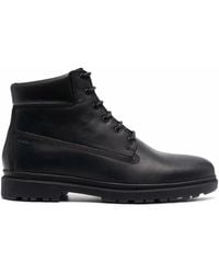 Geox - Leather Biker Boots - Lyst