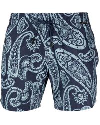Etro - Paisley-print Drawstring Swim Shorts - Lyst