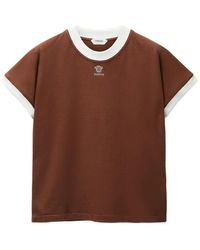Versace - Embroidered-Logo Stretch Cotton-Jersey Slim T-Shirt - Lyst