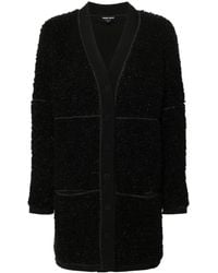 Giorgio Armani - Cardigan Lungo Bouclé - Lyst