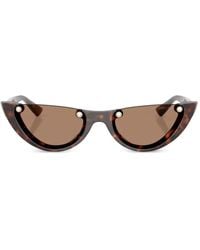 Jimmy Choo - Beth Sonnenbrille Mit Nieten - Lyst