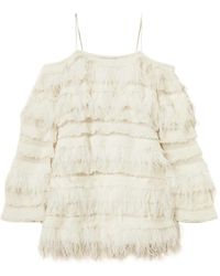 Twinset - Vestido con hombros descubiertos - Lyst