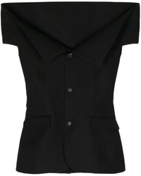 Egonlab - Off-Shoulder Single-Breasted Vest - Lyst