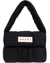 Marni - Logo-Patch Shoulder Bag - Lyst