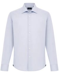 Tombolini - Spread-Collar Long-Sleeve Shirt - Lyst