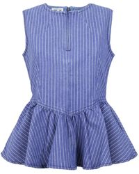 Baum und Pferdgarten - Blouse Péplum Merja À Fines Rayures - Lyst