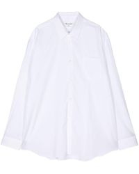 Comme des Garçons - Wavy-hem A-line Cotton Shirt - Lyst