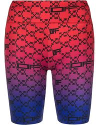 Off-White c/o Virgil Abloh - Monogram-Print Cycling Shorts - Lyst