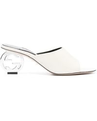 Gucci - Gg Heeled Sandals - Lyst