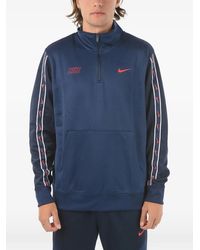 Nike - Pull Sportswear Repeat À Col Zippé Et Logo Imprimé - Lyst